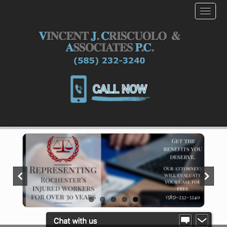 Screenshot from Law Firm Website