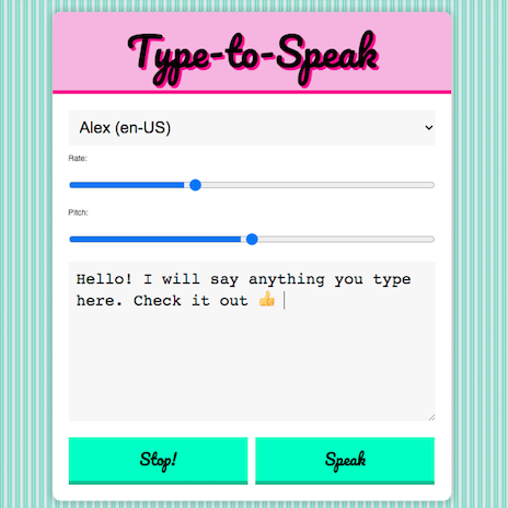 Picture from Text to Speech Simulator