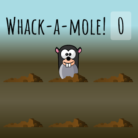 Picture from Whack-A-Mole Game